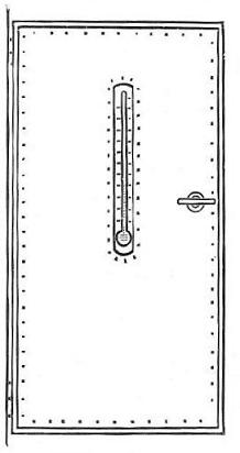 Fig. 2.&mdash;Door of Oven when Shut.