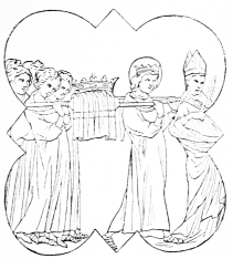 Saint Louis transportant les reliques de la Passion � la
Sainte-Chapelle.