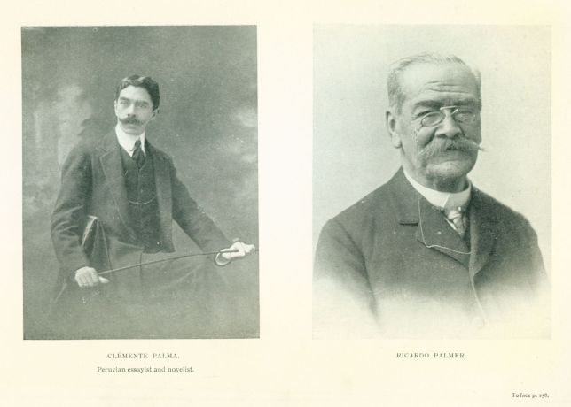 CL�MENTE PALMA. Peruvian essayist and novelist. RICARDO PALMER.