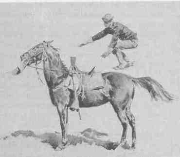 23 Jumping on a Horse