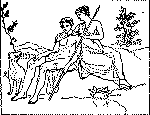 ADONIS AND APHRODITE (Aphrodite is the Greek name
of Venus.)